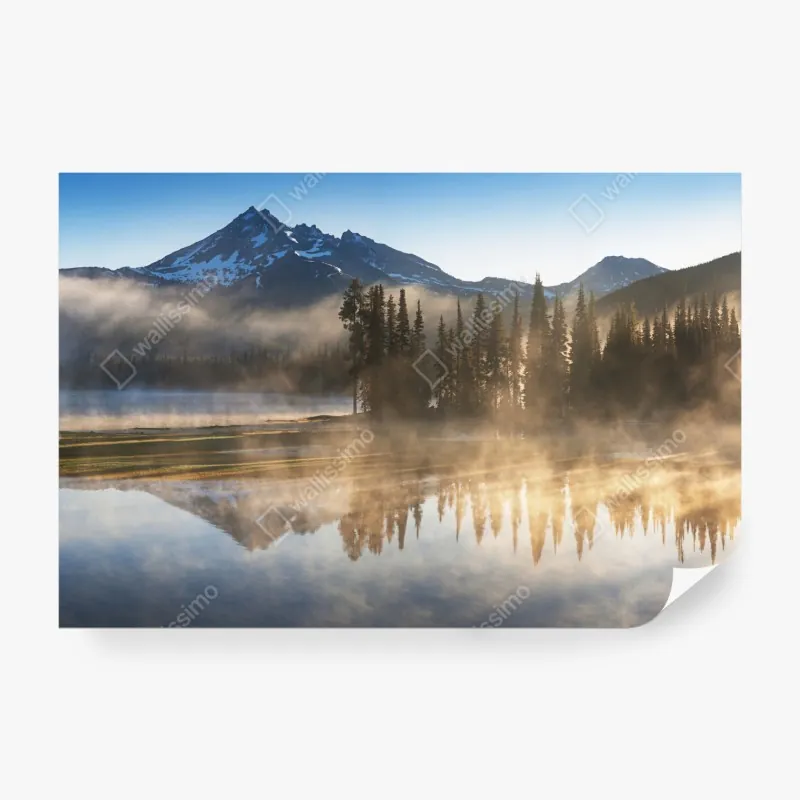 Fototapeta akwarelowy wzór strąków kakaowych – Wallissimo®