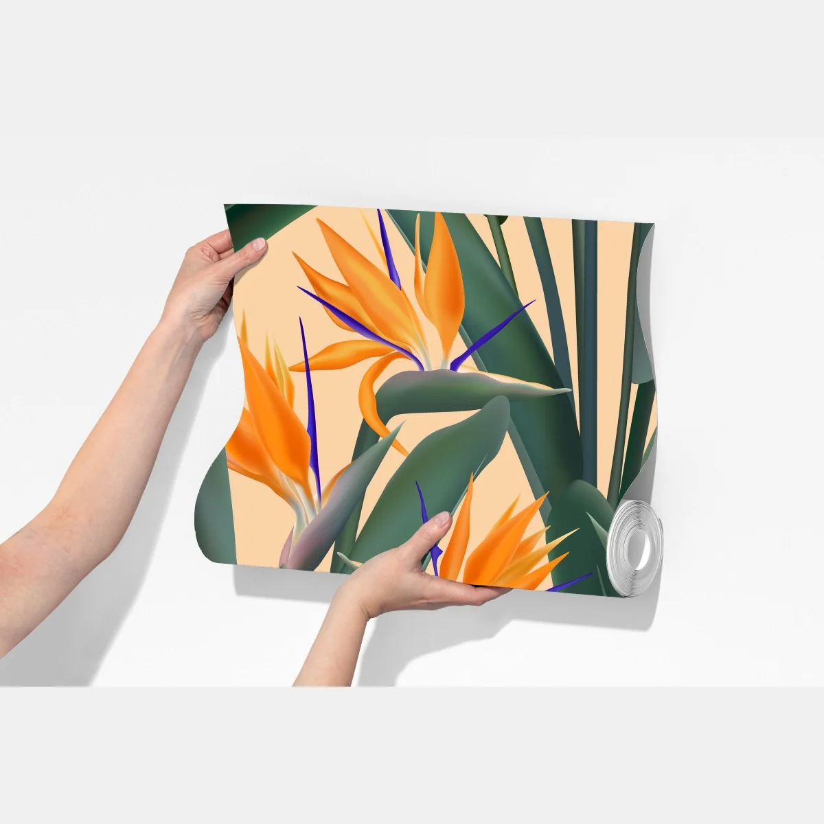 Fototapeta tropikalny wzór strelicji – Wallissimo® Fototapeta tropikalny wzór strelicji – Wallissimo®