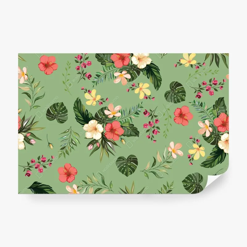 Fototapeta bujny tropikalny krajobraz dżungli – Wallissimo®