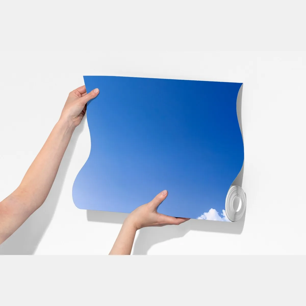 Fototapeta słoneczna wiosenna łąka pod niebieskim niebem – Wallissimo® Fototapeta słoneczna wiosenna łąka pod niebieskim niebem – Wallissimo®