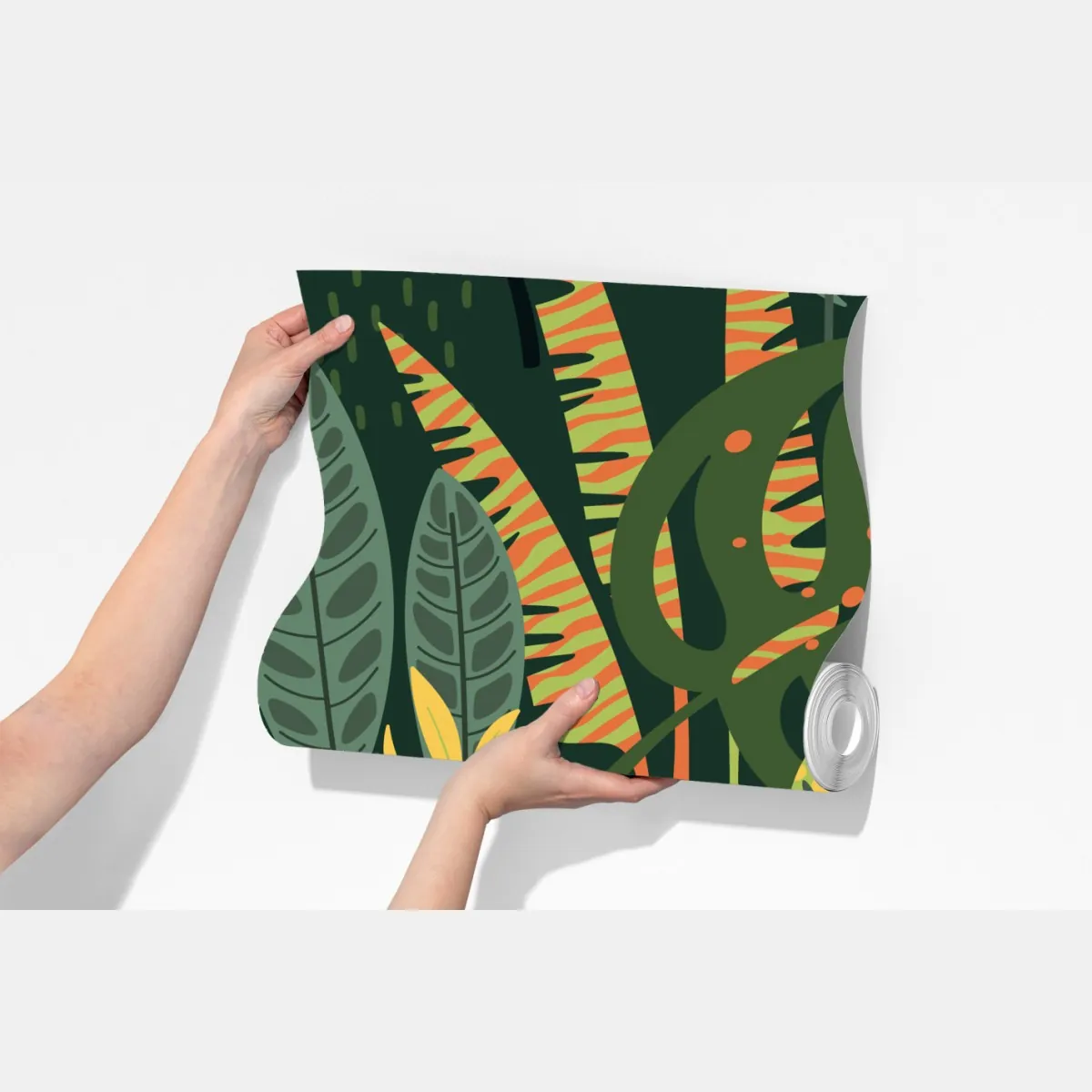 Fototapeta tropikalna dżungla bujnych liści – Wallissimo® Fototapeta tropikalna dżungla bujnych liści – Wallissimo®