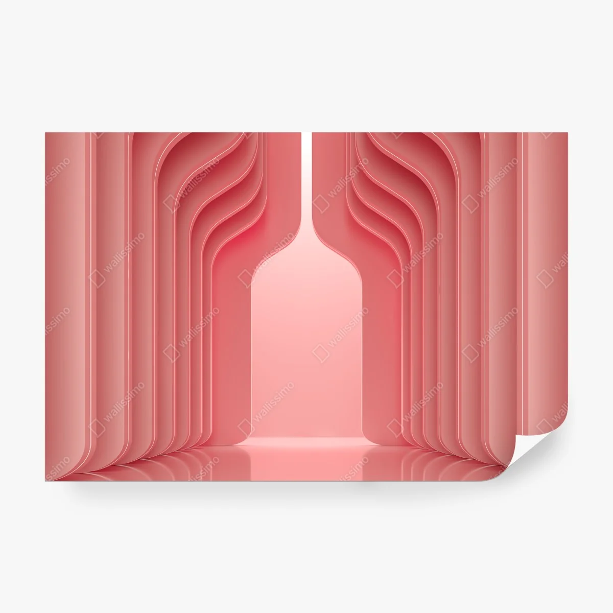 Fototapeta nowoczesne luksusowe wnętrze w odcieniach koralowego różu – Wallissimo® Fototapeta nowoczesne luksusowe wnętrze w odcieniach koralowego różu – Wallissimo®