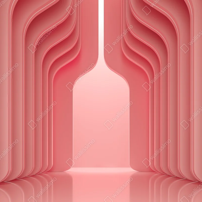 Fototapeta nowoczesne luksusowe wnętrze w odcieniach koralowego różu – Wallissimo® Fototapeta nowoczesne luksusowe wnętrze w odcieniach koralowego różu – Wallissimo®