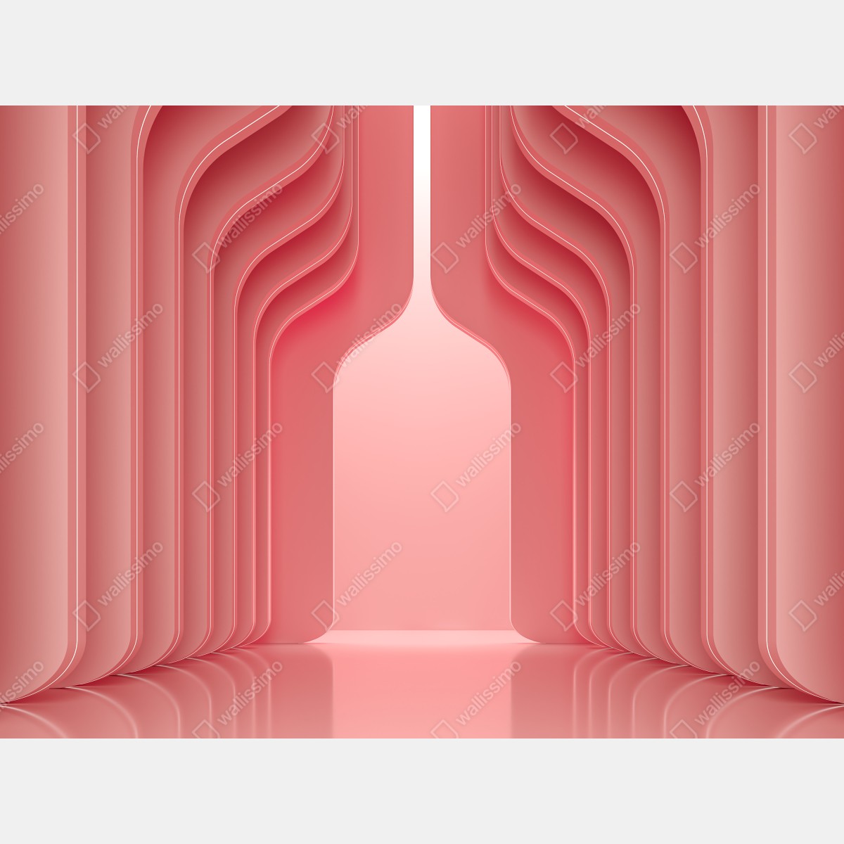 Fototapeta nowoczesne luksusowe wnętrze w odcieniach koralowego różu – Wallissimo® Fototapeta nowoczesne luksusowe wnętrze w odcieniach koralowego różu – Wallissimo®