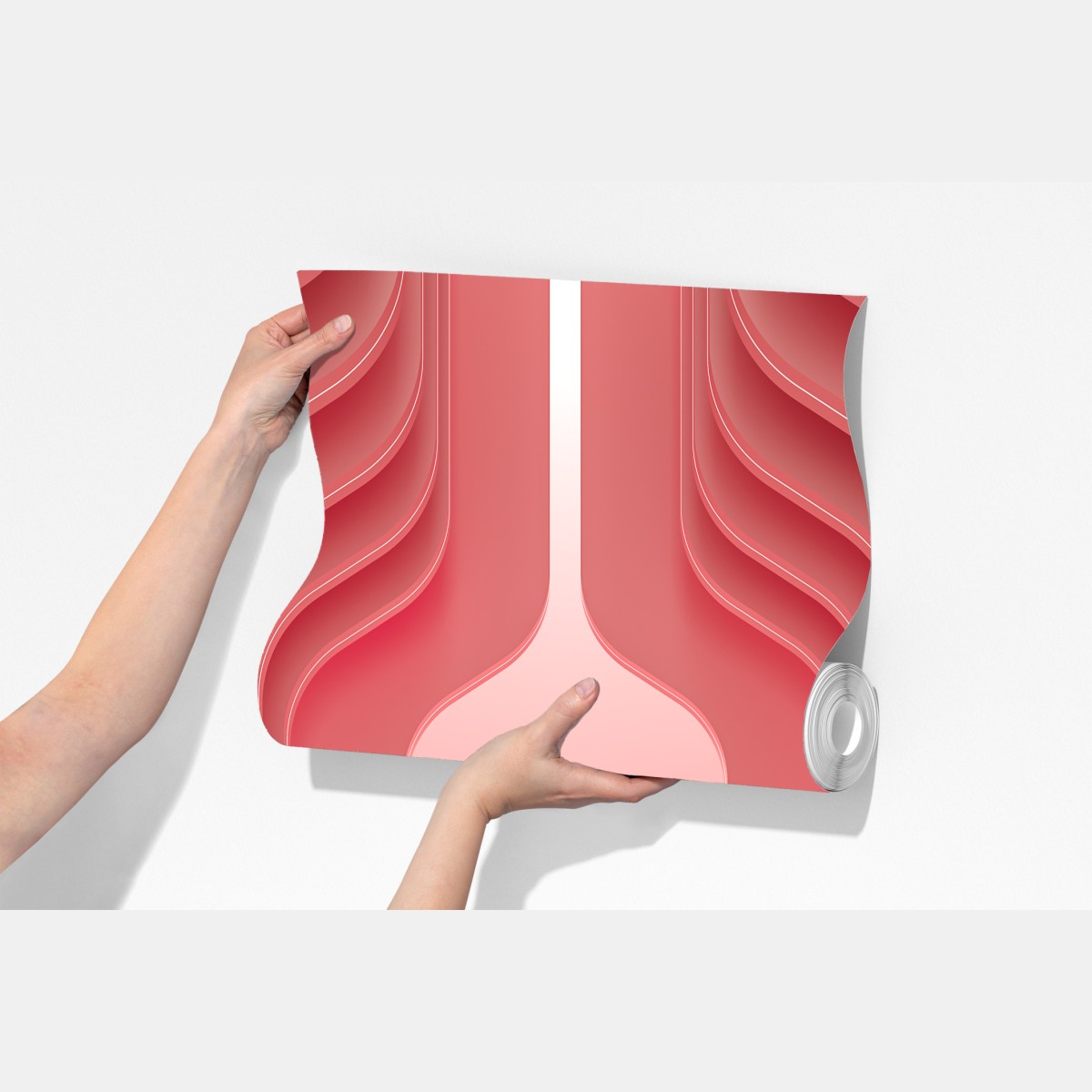 Fototapeta nowoczesne luksusowe wnętrze w odcieniach koralowego różu – Wallissimo® Fototapeta nowoczesne luksusowe wnętrze w odcieniach koralowego różu – Wallissimo®