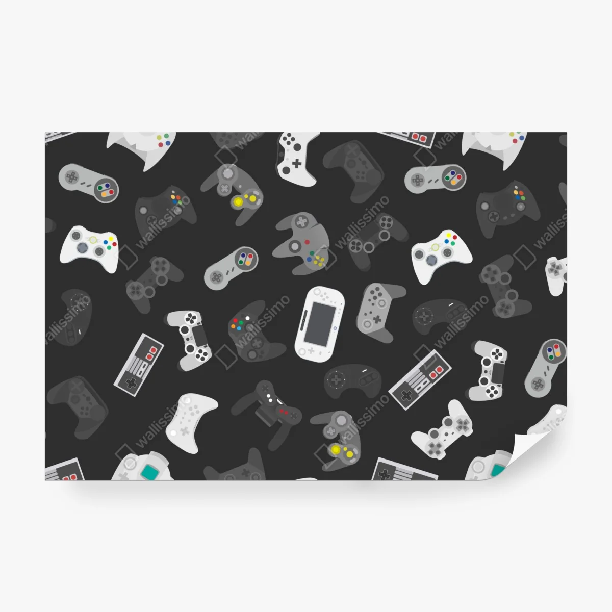 Fototapeta wzór retro kontrolerów do gier – Wallissimo® Fototapeta wzór retro kontrolerów do gier – Wallissimo®