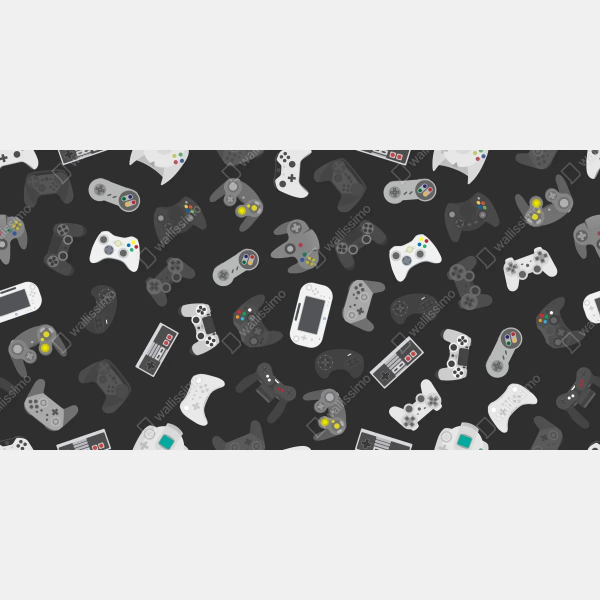 Fototapeta wzór retro kontrolerów do gier – Wallissimo® Fototapeta wzór retro kontrolerów do gier – Wallissimo®
