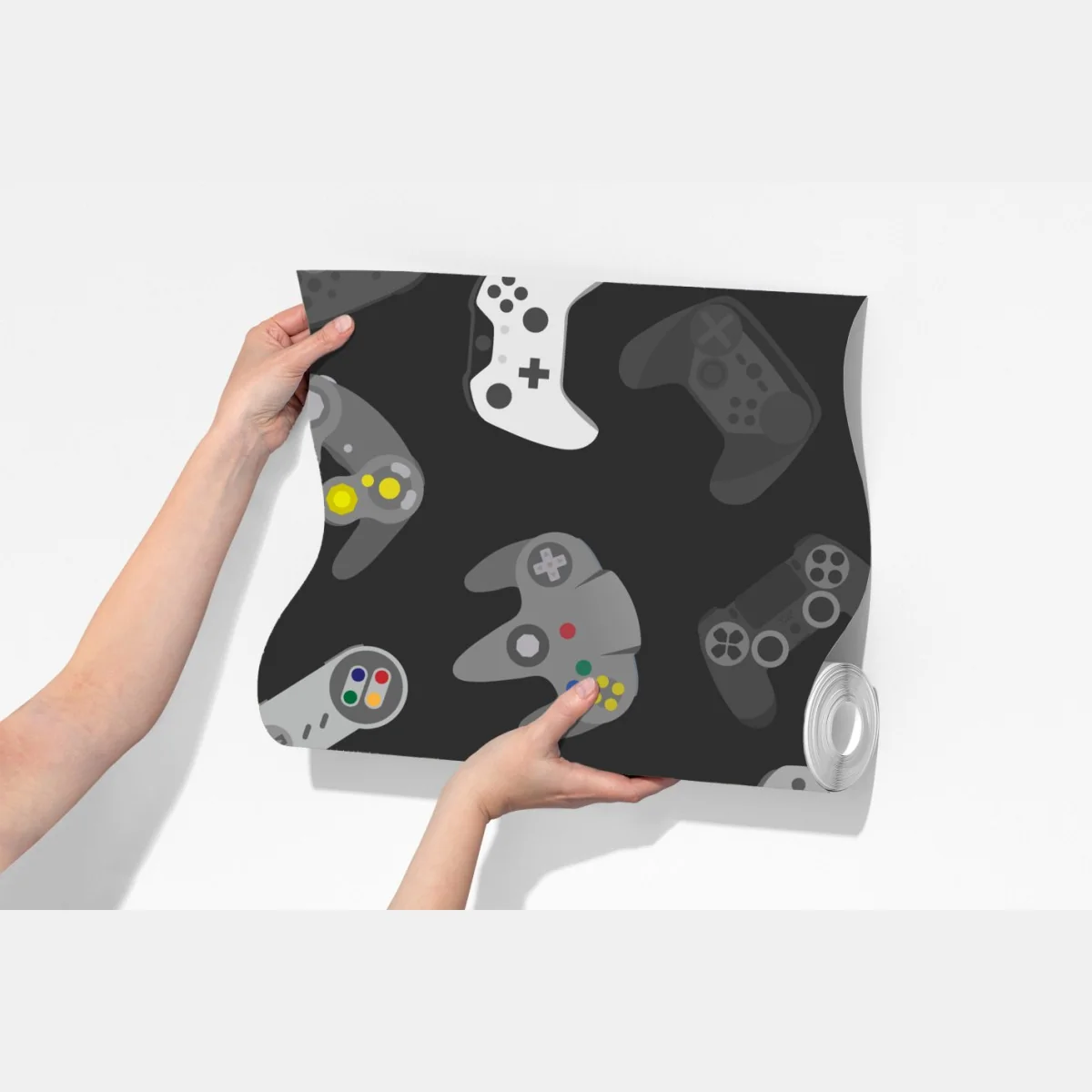 Fototapeta wzór retro kontrolerów do gier – Wallissimo® Fototapeta wzór retro kontrolerów do gier – Wallissimo®