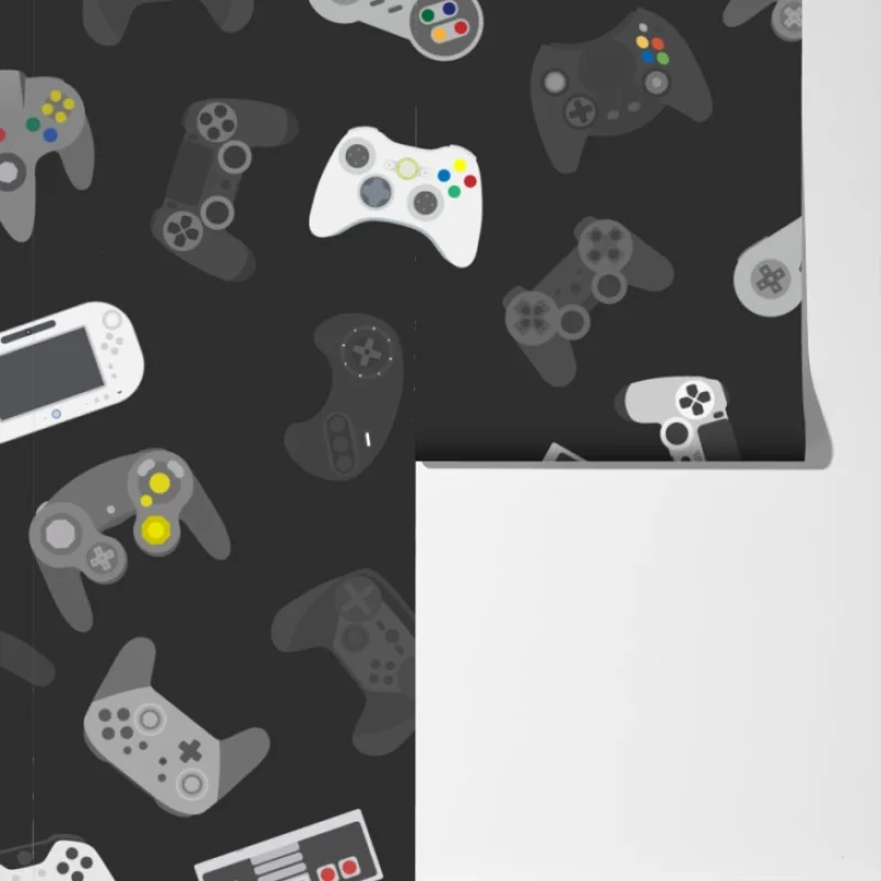 Fototapeta wzór retro kontrolerów do gier – Wallissimo® Fototapeta wzór retro kontrolerów do gier – Wallissimo®