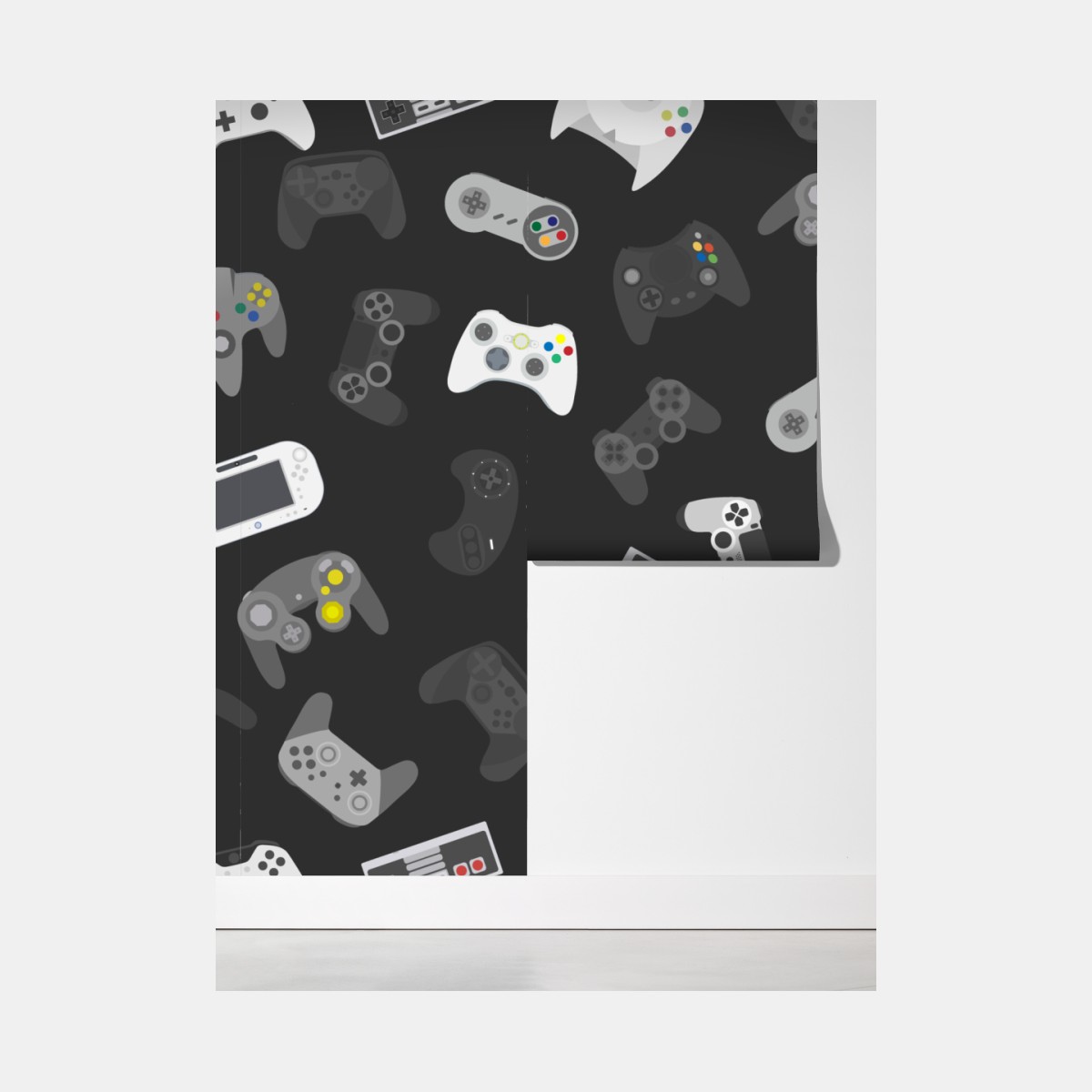 Fototapeta wzór retro kontrolerów do gier – Wallissimo® Fototapeta wzór retro kontrolerów do gier – Wallissimo®