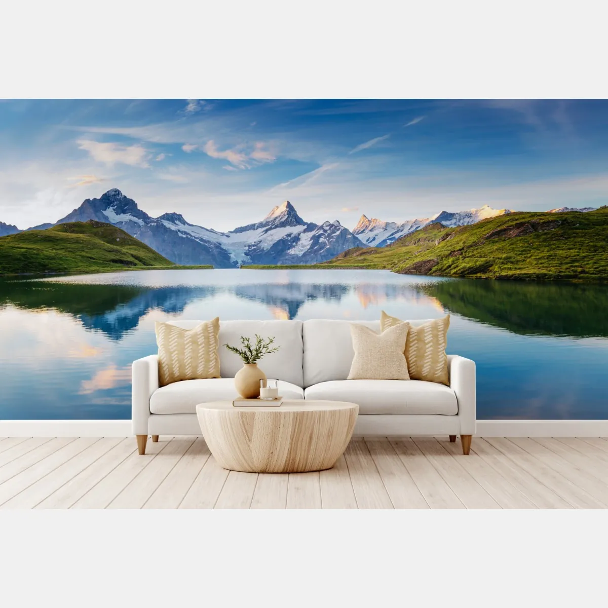 Fototapeta majestatyczne odbicie Alp przy Bachalpsee – Wallissimo® Fototapeta majestatyczne odbicie Alp przy Bachalpsee – Wallissimo®