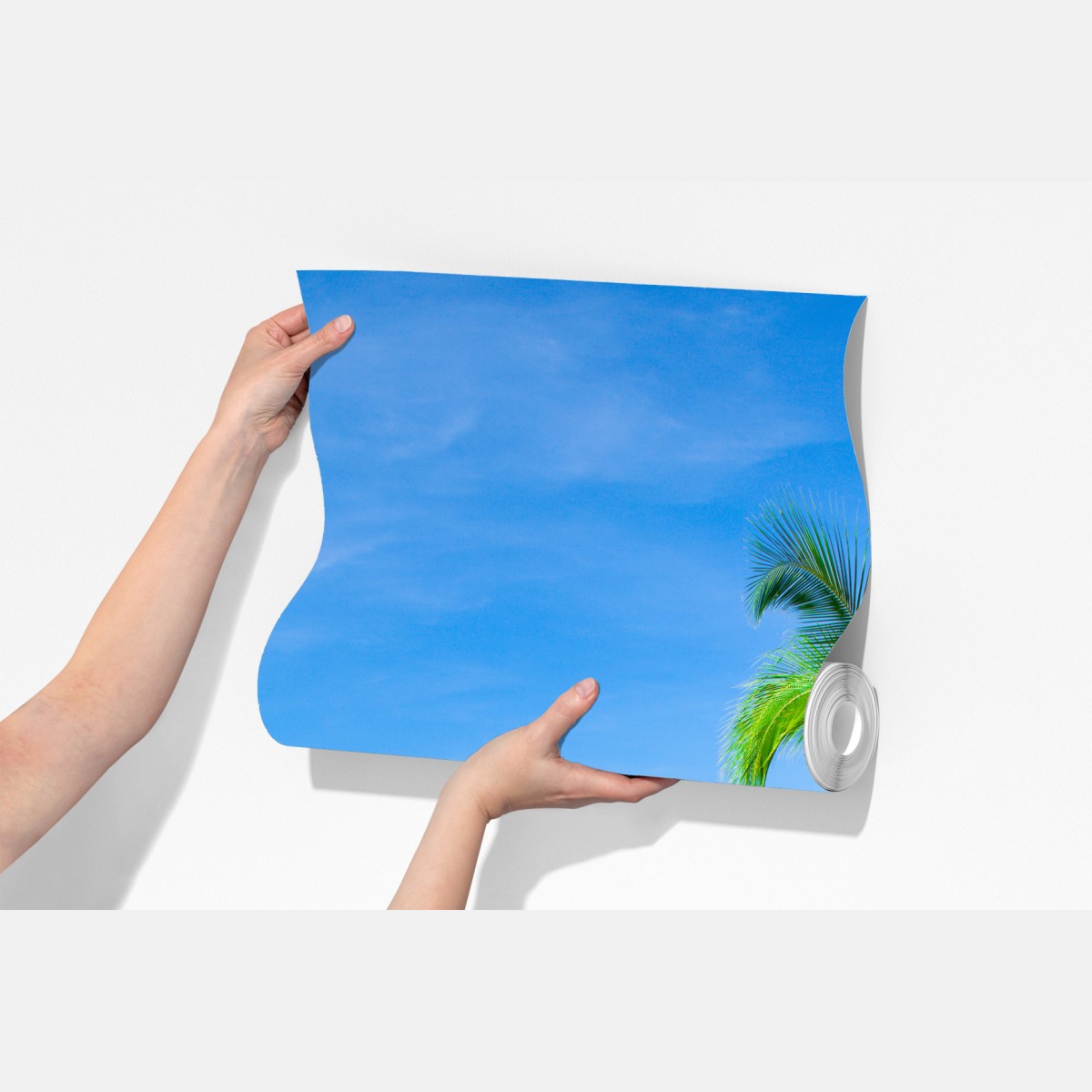 Fototapeta tropikalna plaża z palmami – Wallissimo® Fototapeta tropikalna plaża z palmami – Wallissimo®