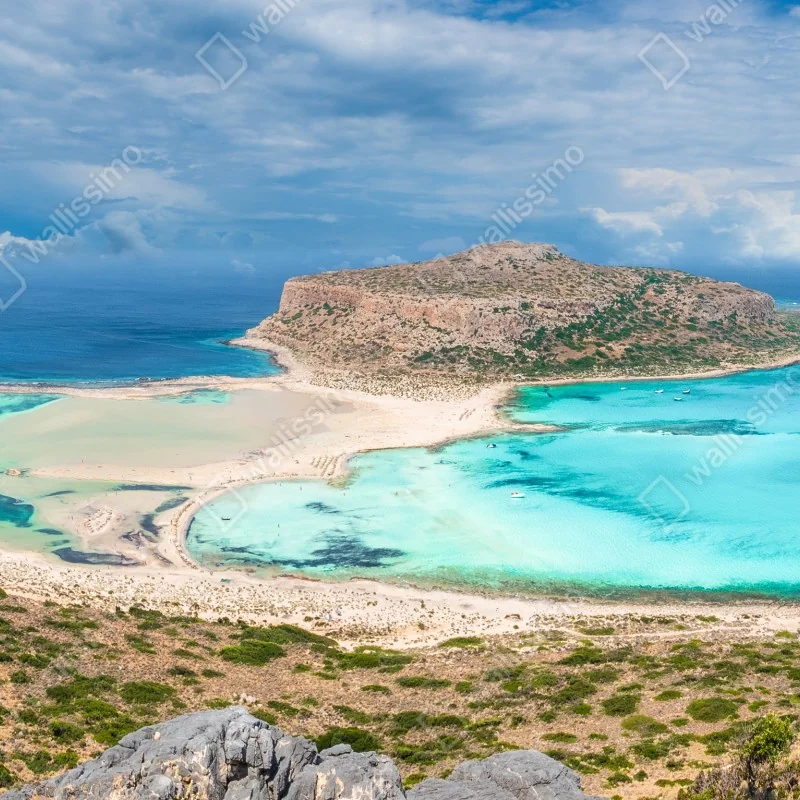 Fototapeta Balos Lagoon, Kreta panoramiczny widok na plażę – Wallissimo® Fototapeta Balos Lagoon, Kreta panoramiczny widok na plażę – Wallissimo®