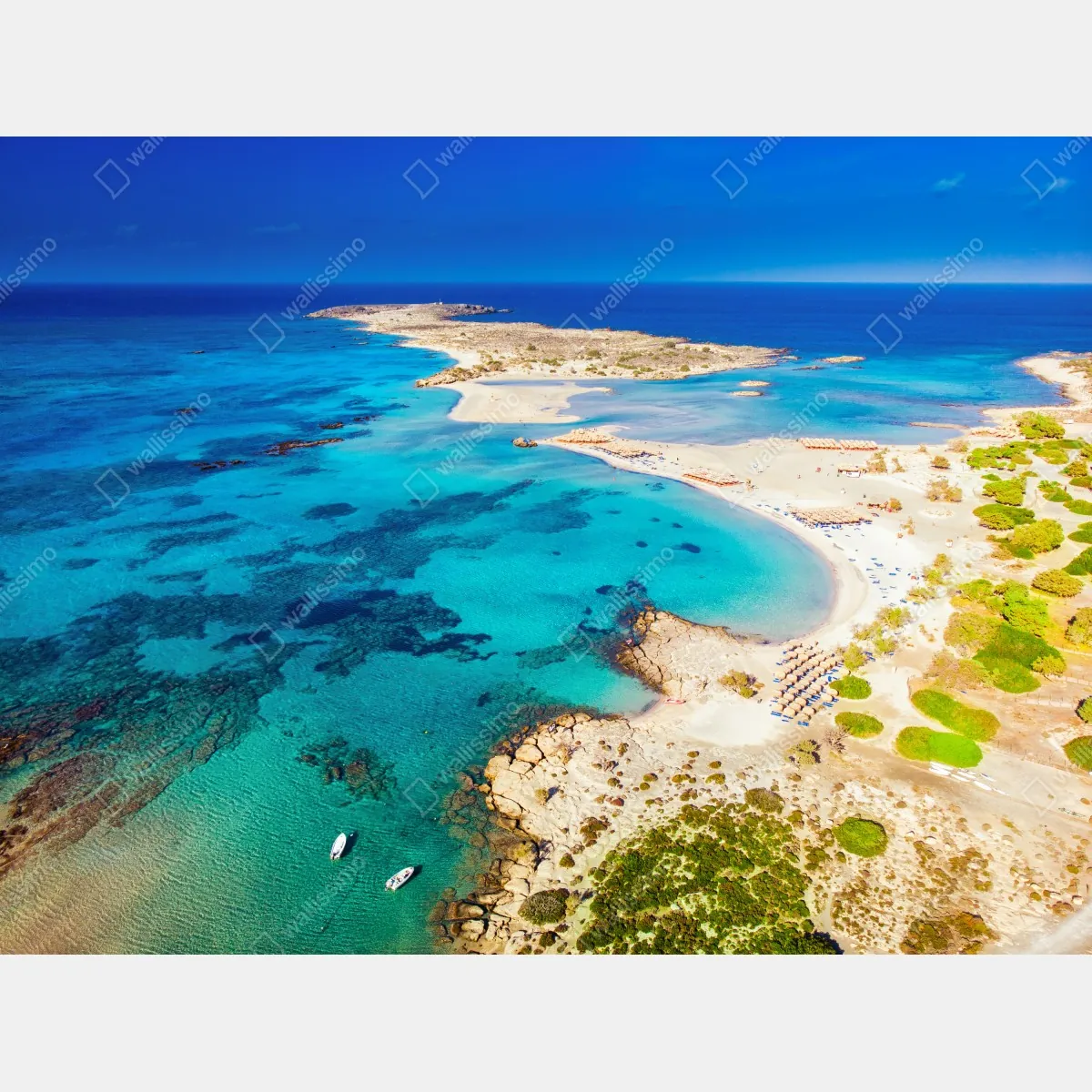 Fototapeta plaża Elafonissi, Kreta turkusowa laguna – Wallissimo® Fototapeta plaża Elafonissi, Kreta turkusowa laguna – Wallissimo®