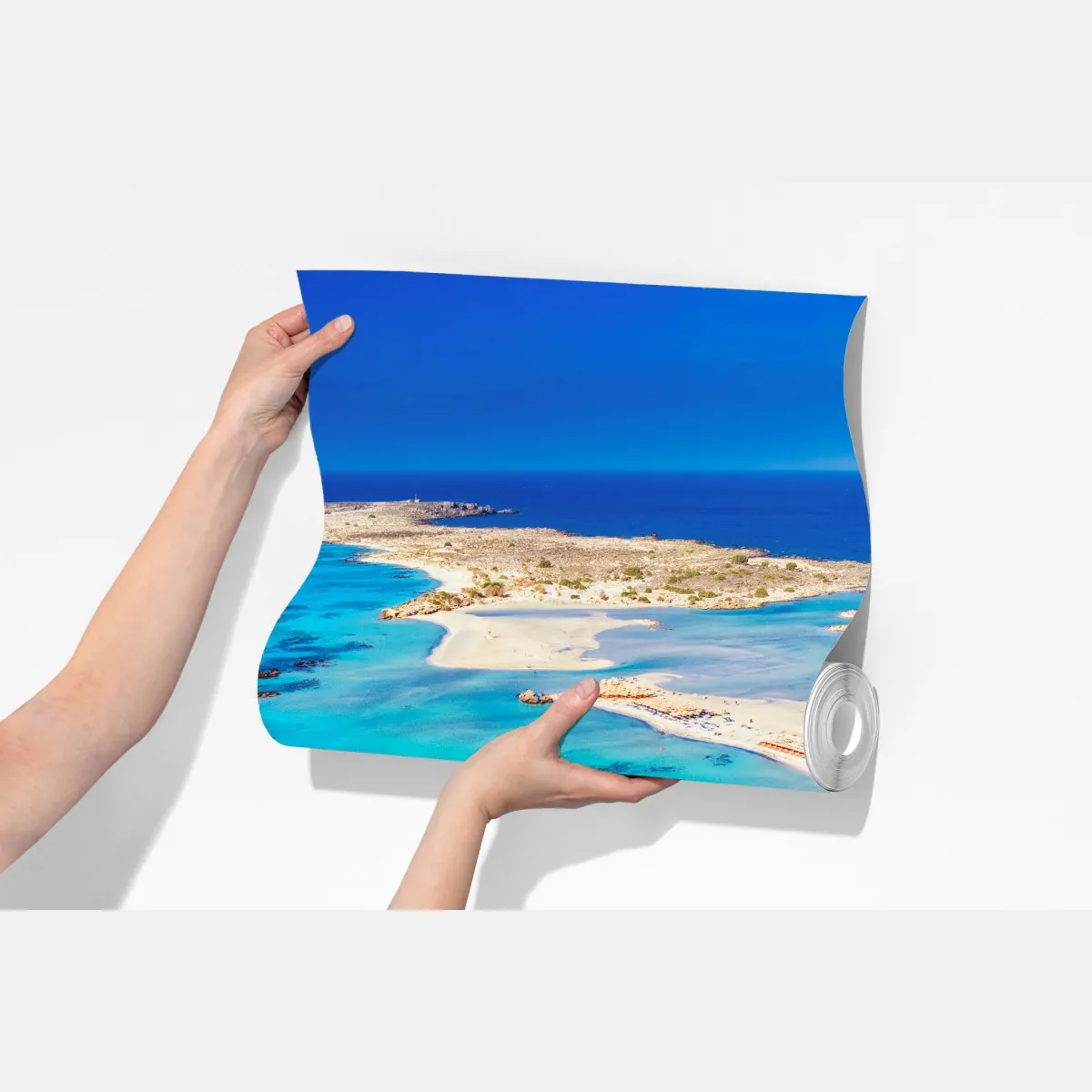 Fototapeta plaża Elafonissi, Kreta turkusowa laguna – Wallissimo® Fototapeta plaża Elafonissi, Kreta turkusowa laguna – Wallissimo®