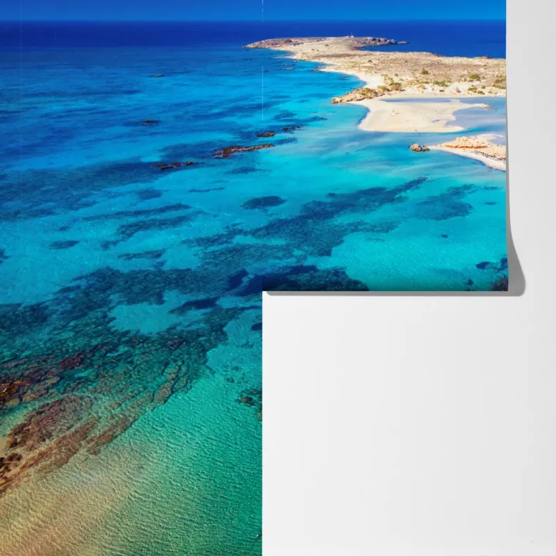 Fototapeta plaża Elafonissi, Kreta turkusowa laguna – Wallissimo® Fototapeta plaża Elafonissi, Kreta turkusowa laguna – Wallissimo®