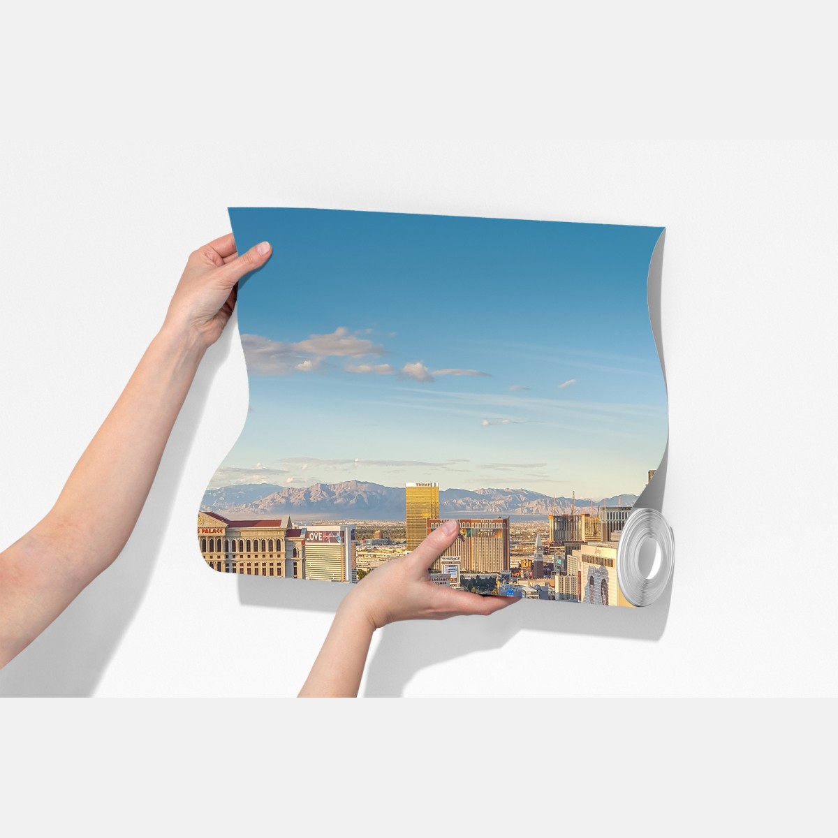 Fototapeta słoneczna panorama Las Vegas z tańczącymi fontannami i wieżą Eiffla – Wallissimo® Fototapeta słoneczna panorama Las Vegas z tańczącymi fontannami i wieżą Eiffla – Wallissimo®