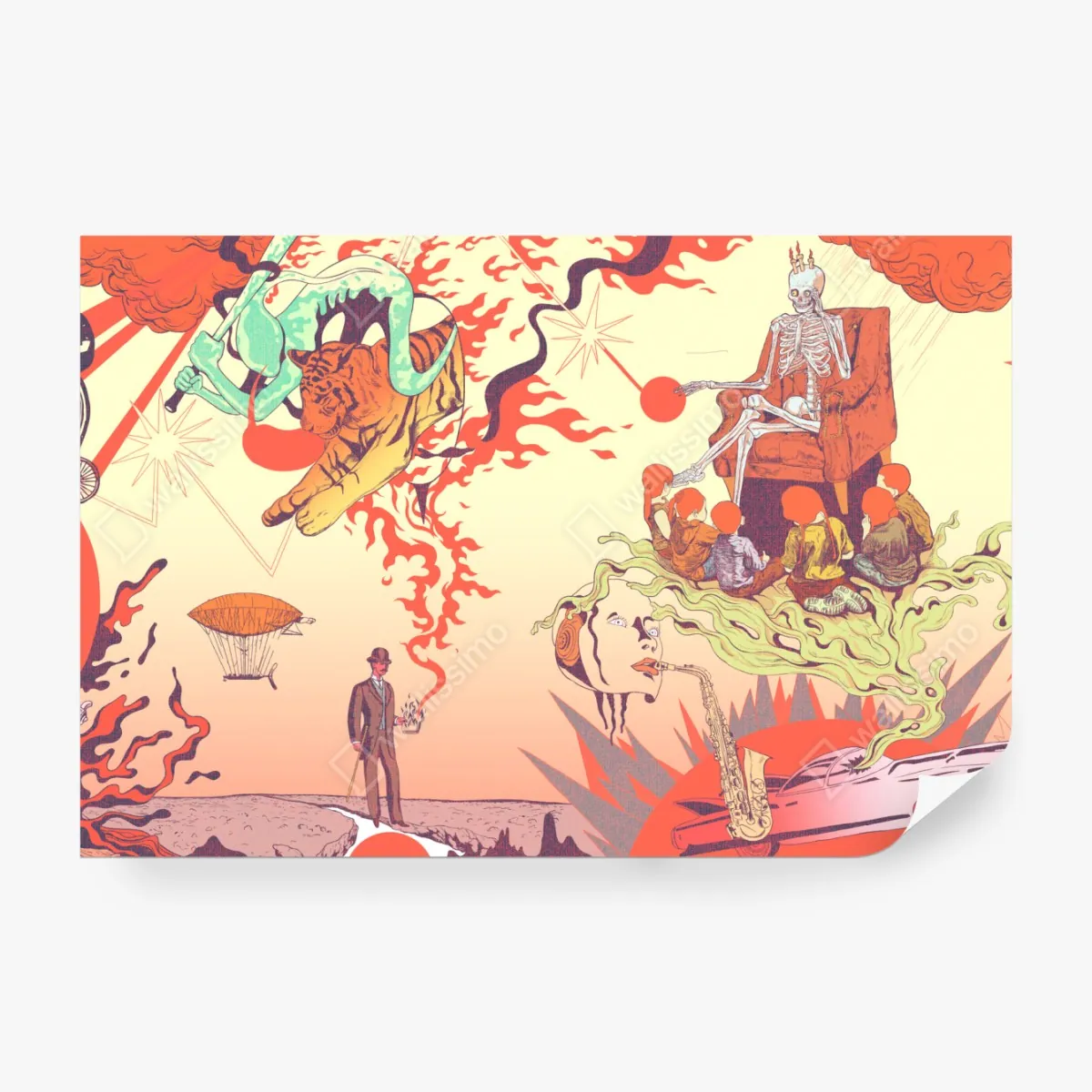 Fototapeta surrealne kolory i senne wizje – Wallissimo® Fototapeta surrealne kolory i senne wizje – Wallissimo®