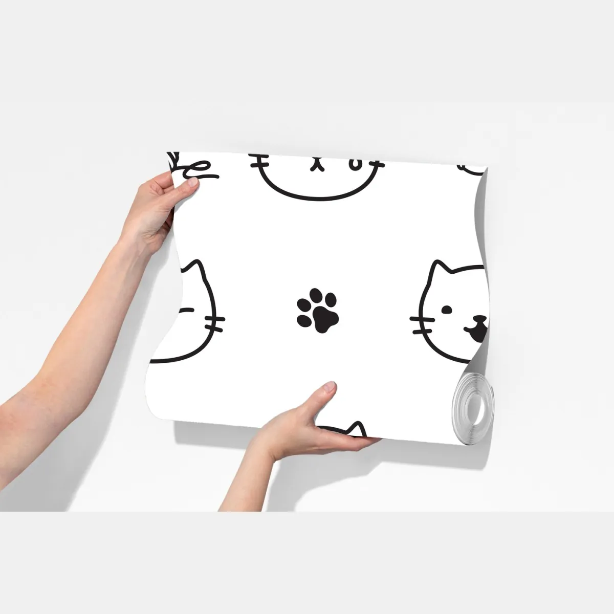 Fototapeta uroczy wzór z kotkami – Wallissimo® Fototapeta uroczy wzór z kotkami – Wallissimo®