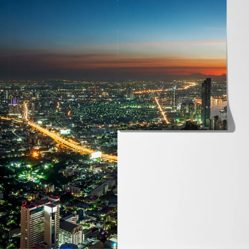 Fototapeta panorama Bangkoku o zmierzchu – Wallissimo® Fototapeta panorama Bangkoku o zmierzchu – Wallissimo®