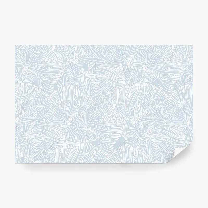 Fototapeta delikatny niebieski wzór botaniczny