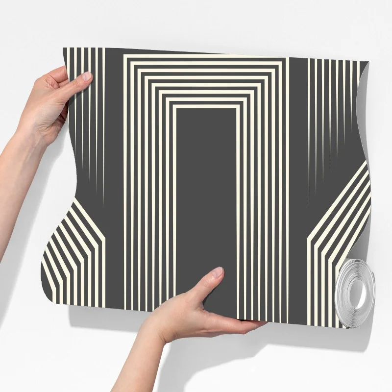 Fototapeta geometryczny wzór art deco w odcieniach szarości i beżu – Wallissimo® Fototapeta geometryczny wzór art deco w odcieniach szarości i beżu – Wallissimo®