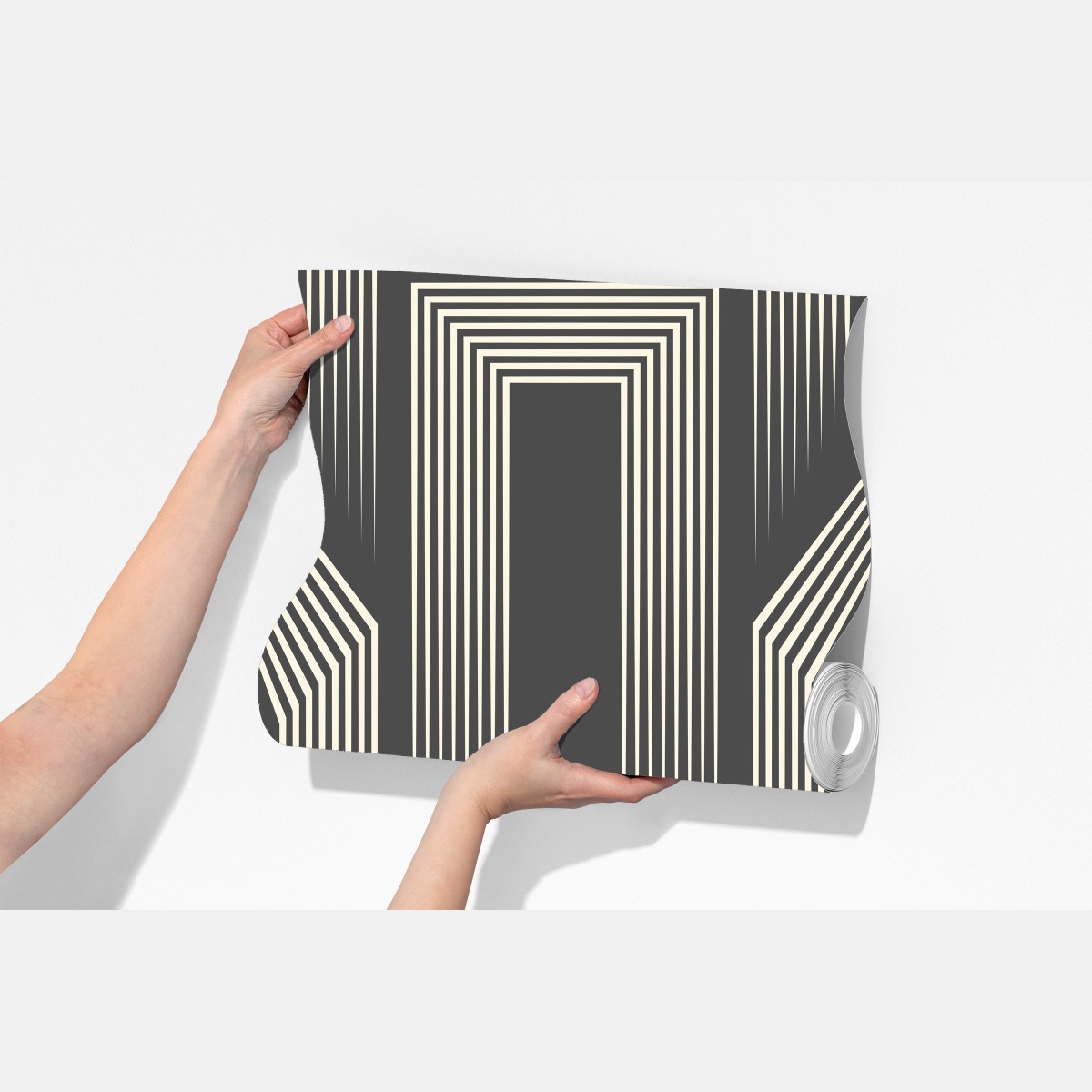 Fototapeta geometryczny wzór art deco w odcieniach szarości i beżu – Wallissimo® Fototapeta geometryczny wzór art deco w odcieniach szarości i beżu – Wallissimo®