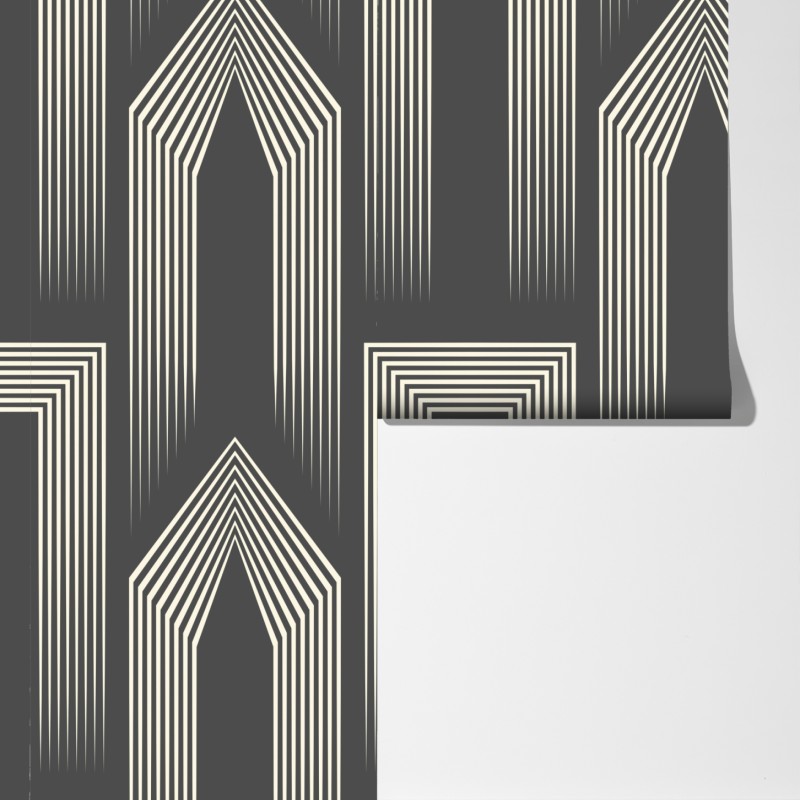 Fototapeta geometryczny wzór art deco w odcieniach szarości i beżu – Wallissimo® Fototapeta geometryczny wzór art deco w odcieniach szarości i beżu – Wallissimo®