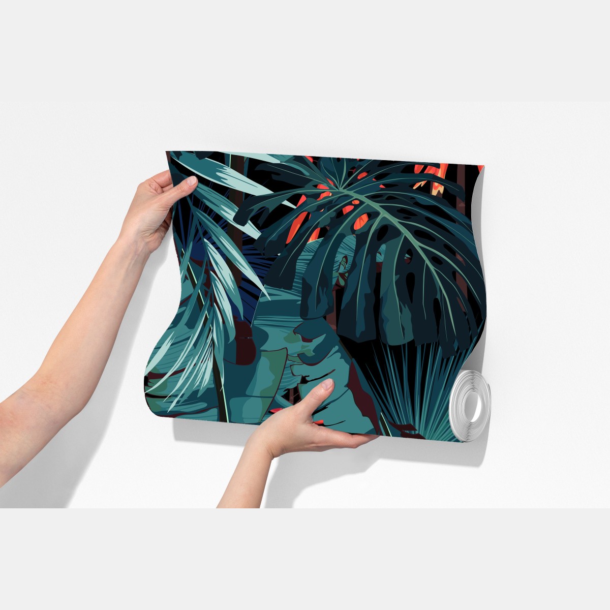 Fototapeta tropikalny turkusowy motyw dżungli – Wallissimo® Fototapeta tropikalny turkusowy motyw dżungli – Wallissimo®