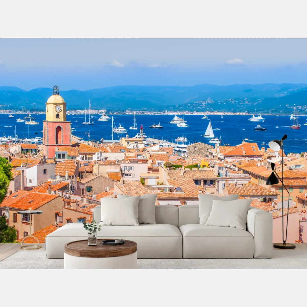 Fototapeta słoneczna panorama nadmorska – Wallissimo® Fototapeta słoneczna panorama nadmorska – Wallissimo®