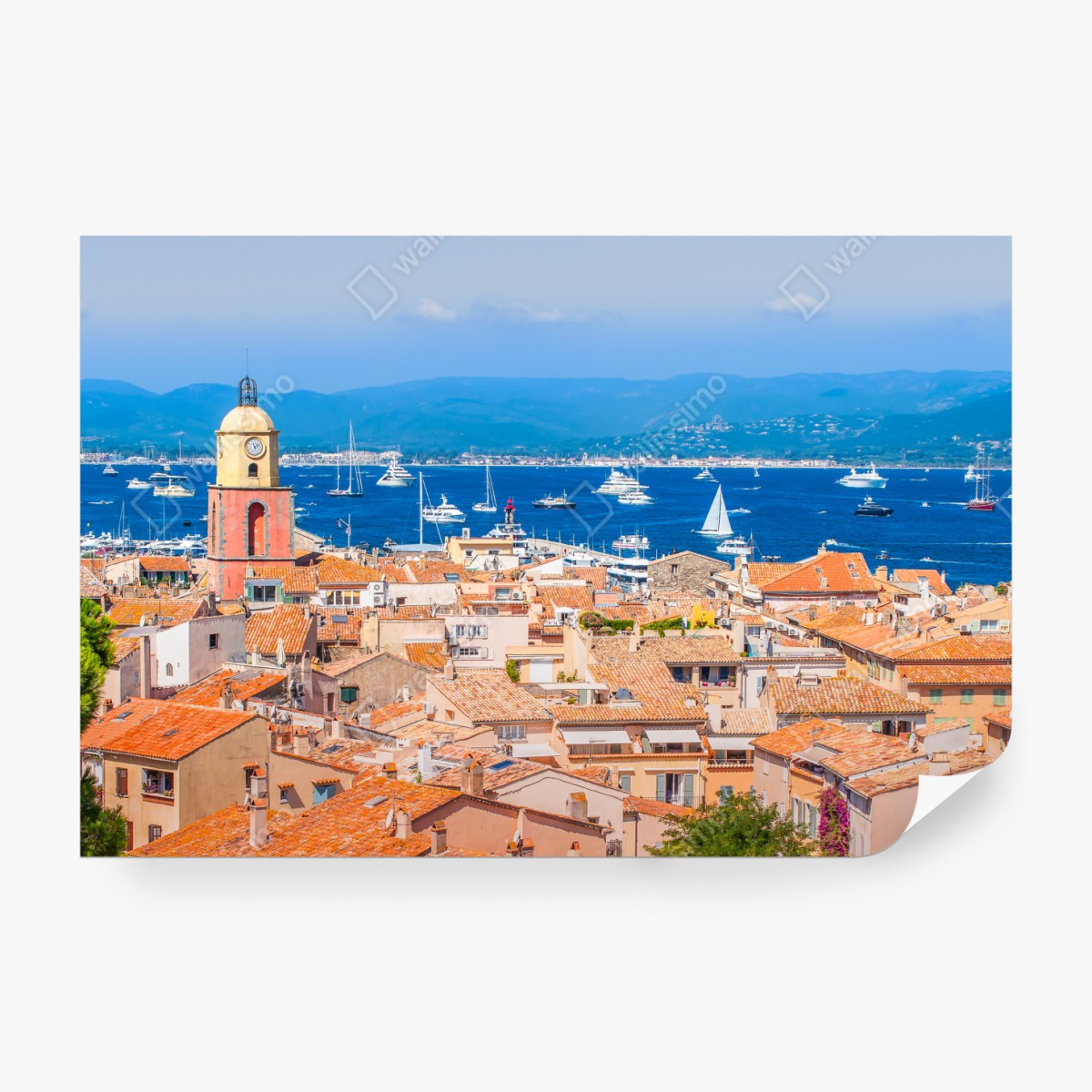 Fototapeta słoneczna panorama nadmorska – Wallissimo® Fototapeta słoneczna panorama nadmorska – Wallissimo®