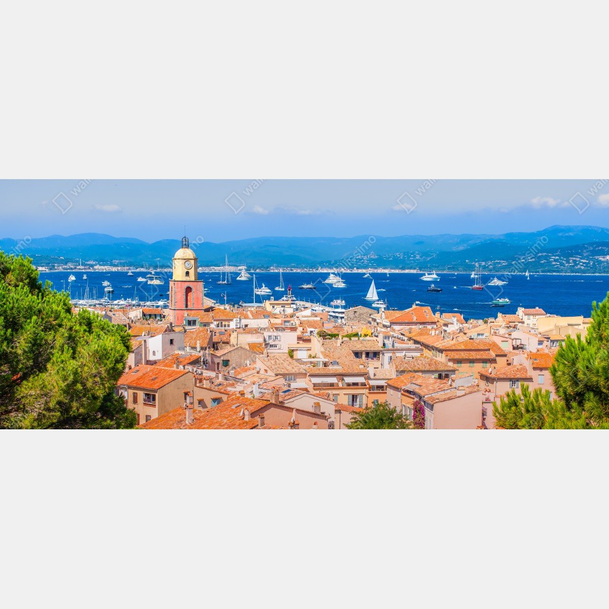 Fototapeta słoneczna panorama nadmorska – Wallissimo® Fototapeta słoneczna panorama nadmorska – Wallissimo®