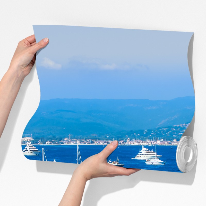 Fototapeta słoneczna panorama nadmorska – Wallissimo® Fototapeta słoneczna panorama nadmorska – Wallissimo®