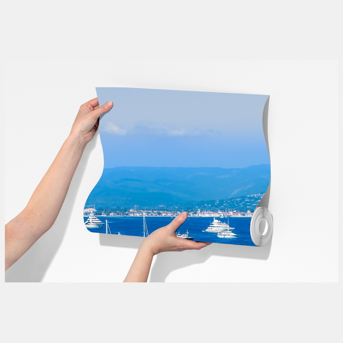 Fototapeta słoneczna panorama nadmorska – Wallissimo® Fototapeta słoneczna panorama nadmorska – Wallissimo®