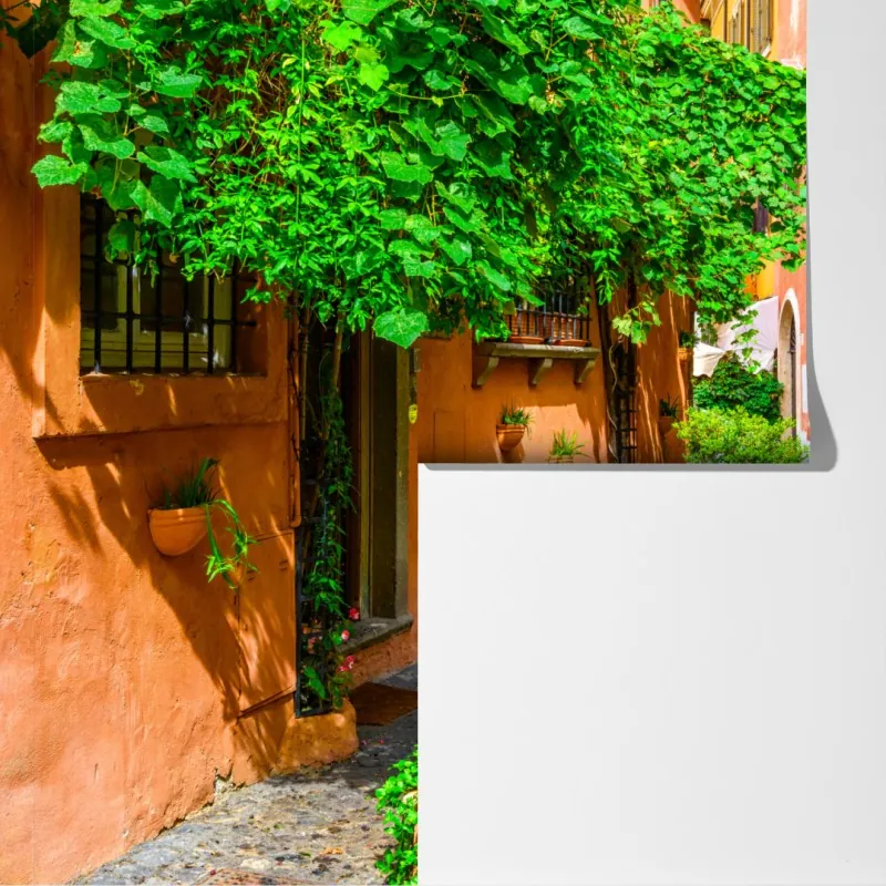 Fototapeta malownicza uliczka w Trastevere, Rzym – Wallissimo® Fototapeta malownicza uliczka w Trastevere, Rzym – Wallissimo®