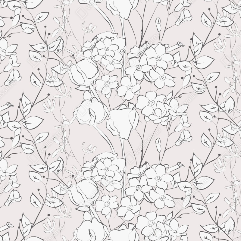 Fototapeta delikatny pastelowy motyw kwiatowy – Wallissimo® Fototapeta delikatny pastelowy motyw kwiatowy – Wallissimo®