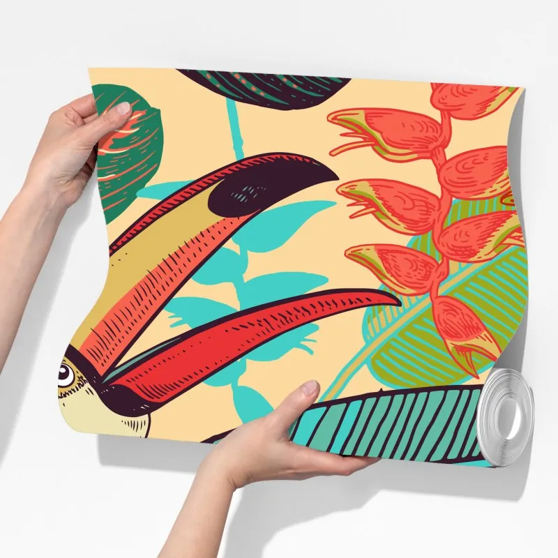 Fototapeta tropikalny raj tukanów – Wallissimo® Fototapeta tropikalny raj tukanów – Wallissimo®