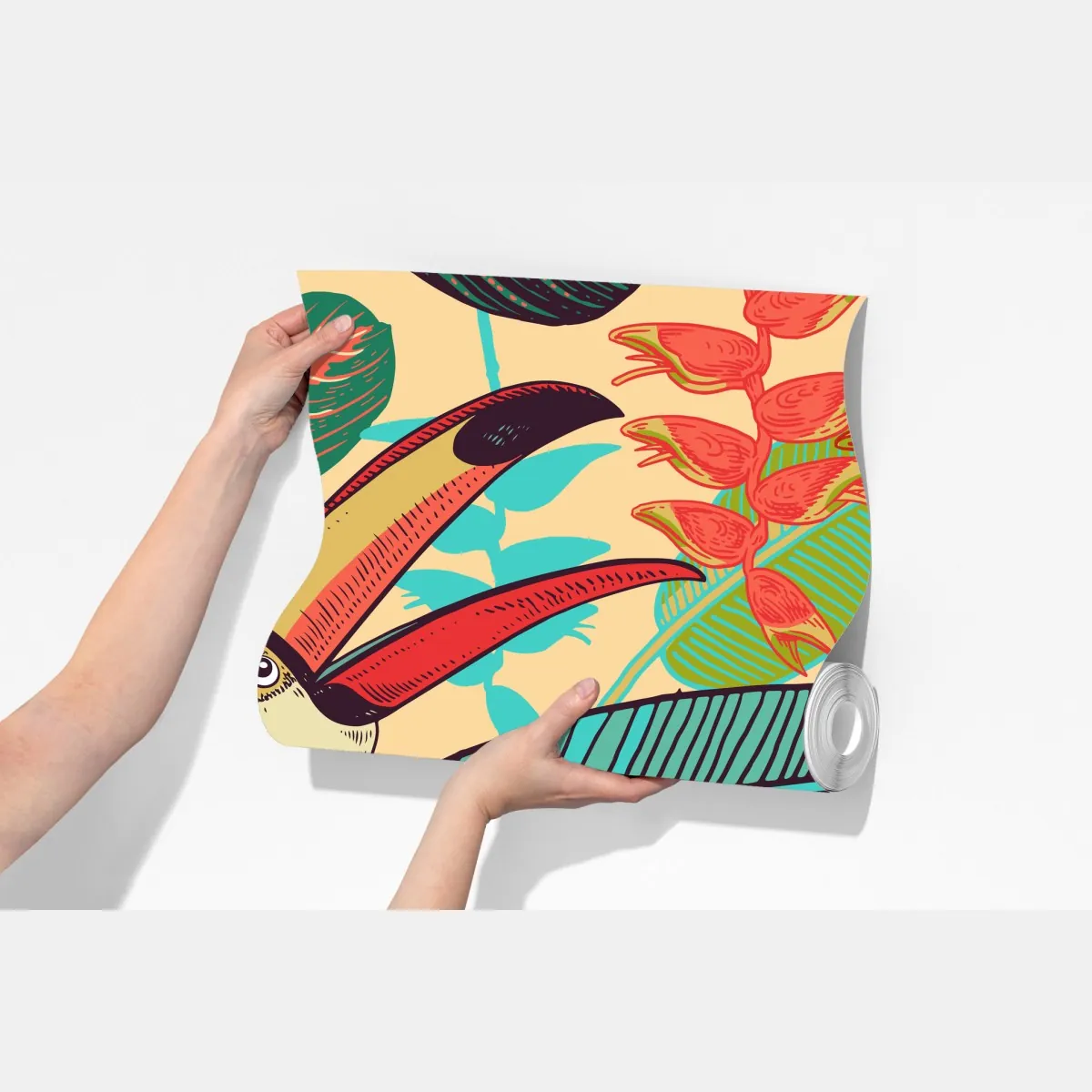 Fototapeta tropikalny raj tukanów – Wallissimo® Fototapeta tropikalny raj tukanów – Wallissimo®