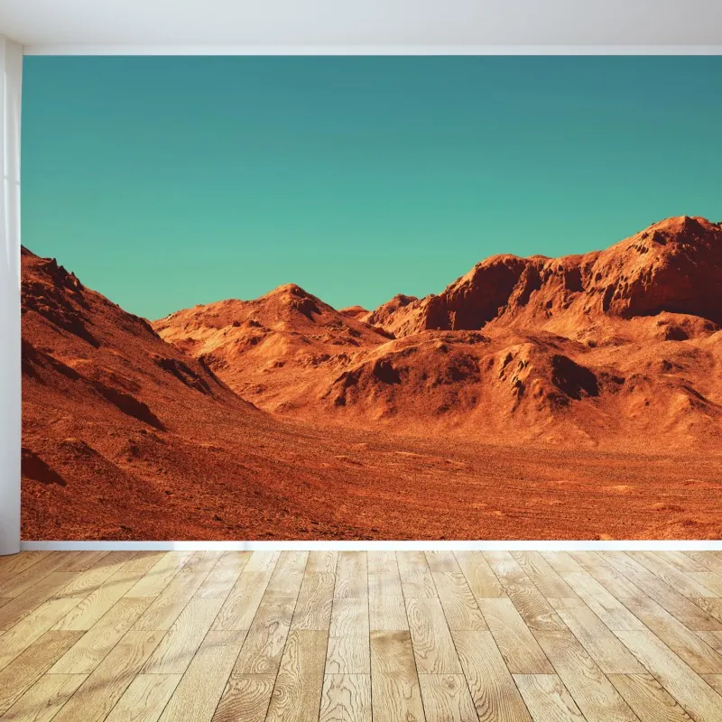 Fototapeta krajobraz marsa — widok planetarny