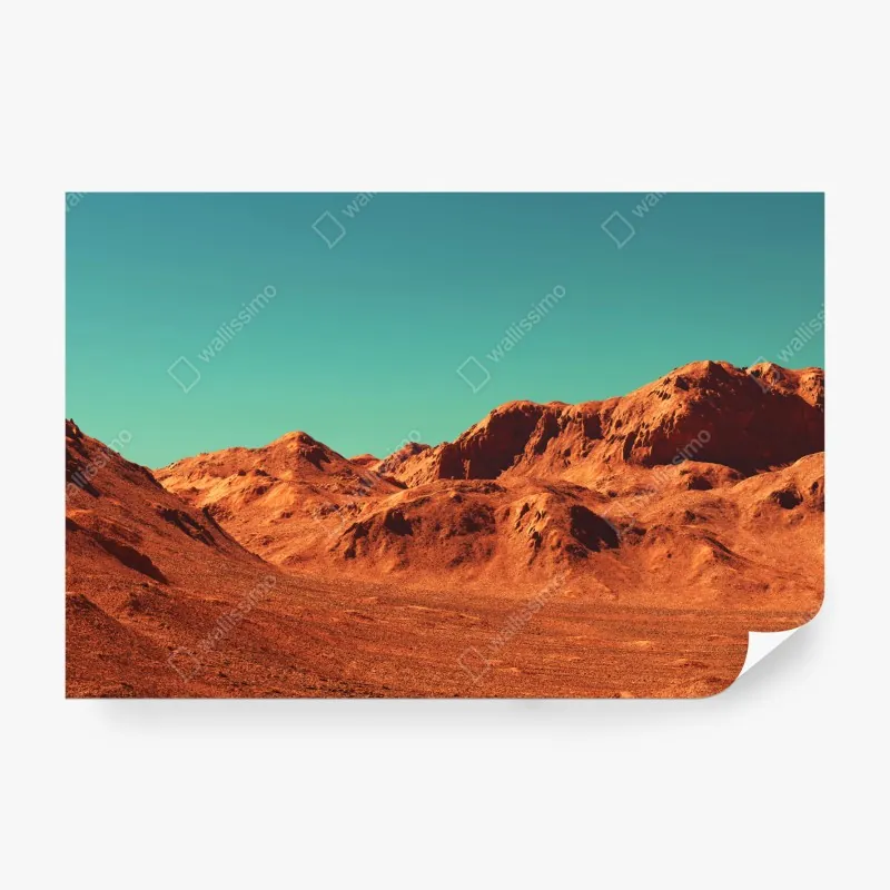 Fototapeta krajobraz marsa — widok planetarny