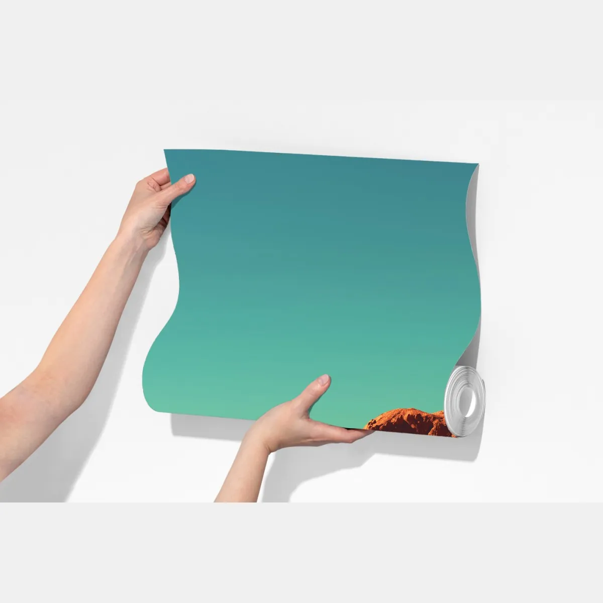 Fototapeta krajobraz marsa — widok planetarny – Wallissimo® Fototapeta krajobraz marsa — widok planetarny – Wallissimo®