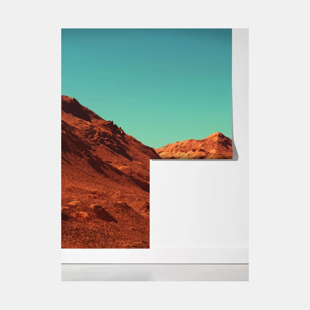 Fototapeta krajobraz marsa — widok planetarny – Wallissimo® Fototapeta krajobraz marsa — widok planetarny – Wallissimo®