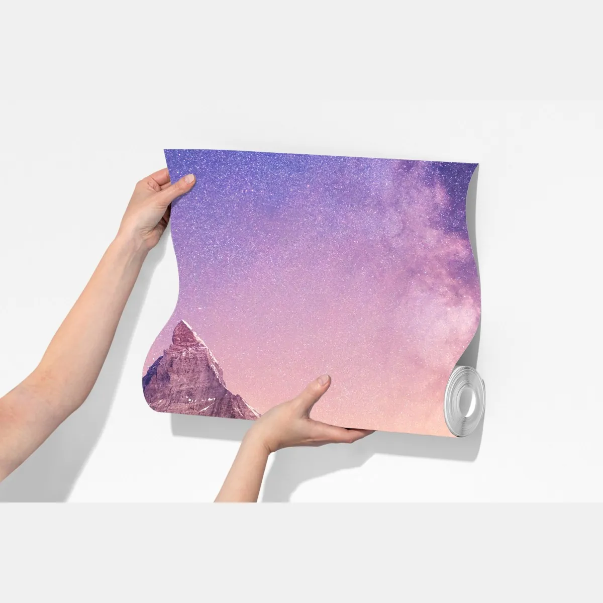 Fototapeta nocne odbicie Matterhornu pod gwiazdami – Wallissimo® Fototapeta nocne odbicie Matterhornu pod gwiazdami – Wallissimo®