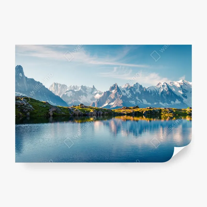 Fototapeta panorama Lac Blanc i Mont Blanc