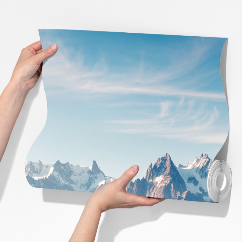 Fototapeta panorama Lac Blanc i Mont Blanc – Wallissimo® Fototapeta panorama Lac Blanc i Mont Blanc – Wallissimo®