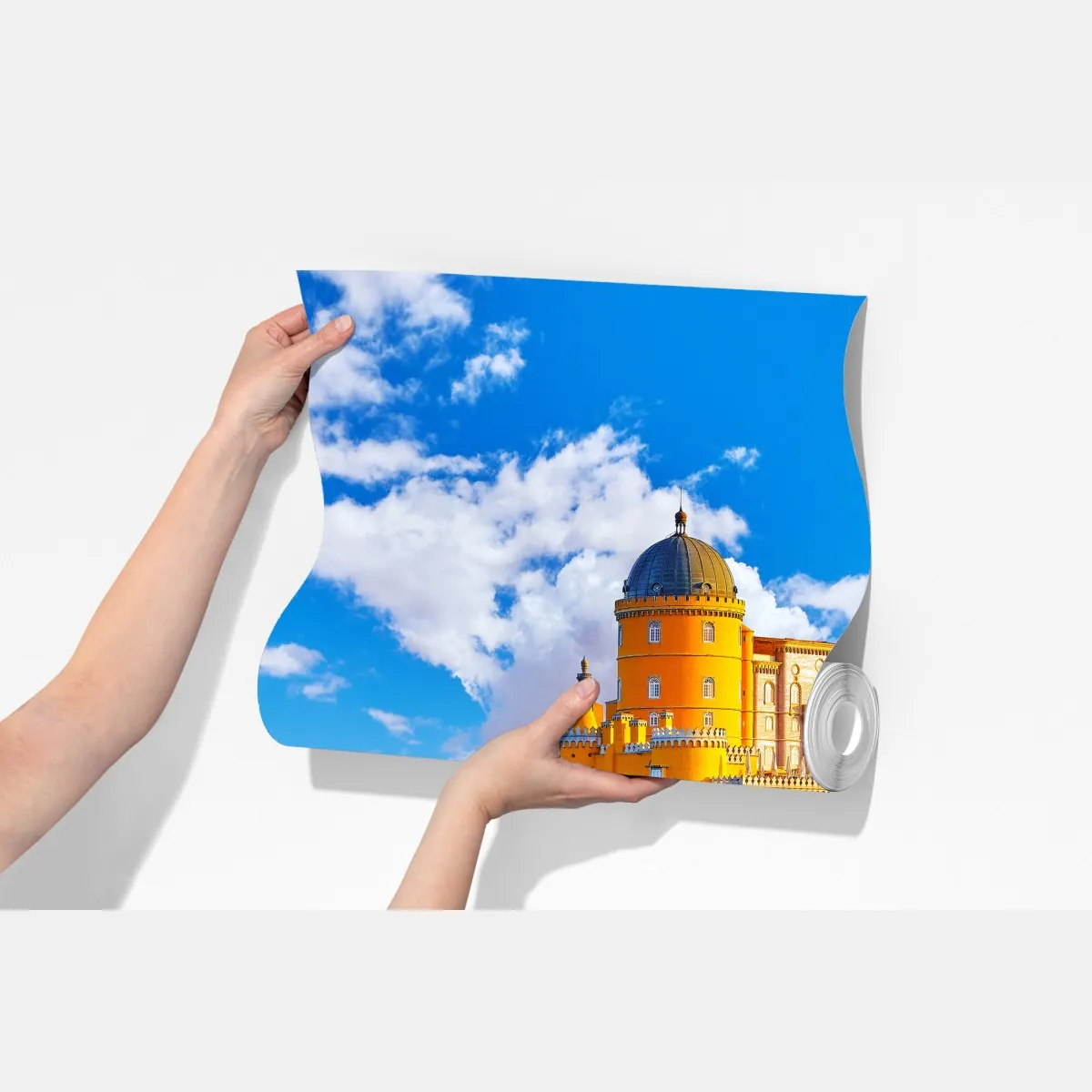 Fototapeta kolorowy Pałac Pena na wzgórzu – Wallissimo® Fototapeta kolorowy Pałac Pena na wzgórzu – Wallissimo®