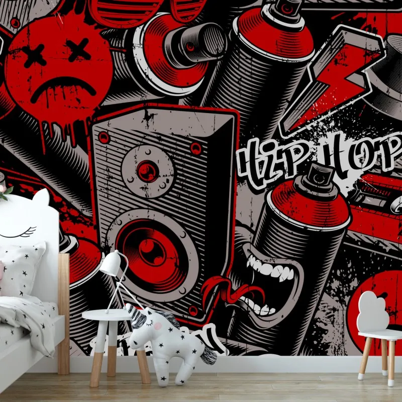 Fototapeta miejskie graffiti hip hop