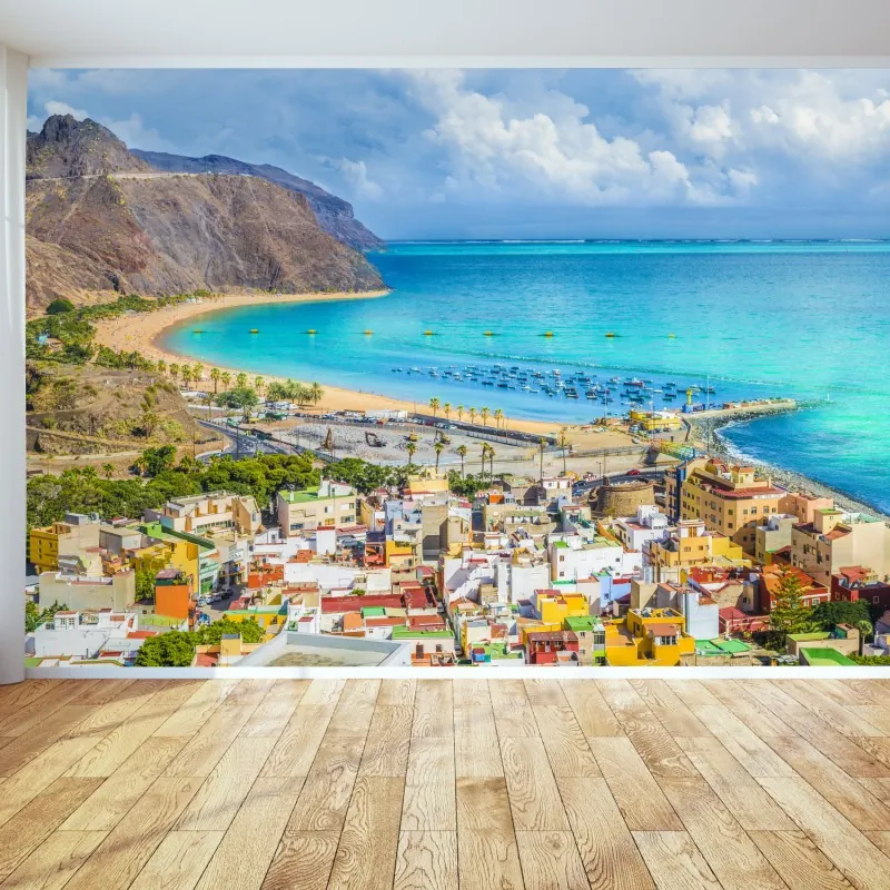 Fototapeta panorama plaży Las Teresitas, Teneryfa