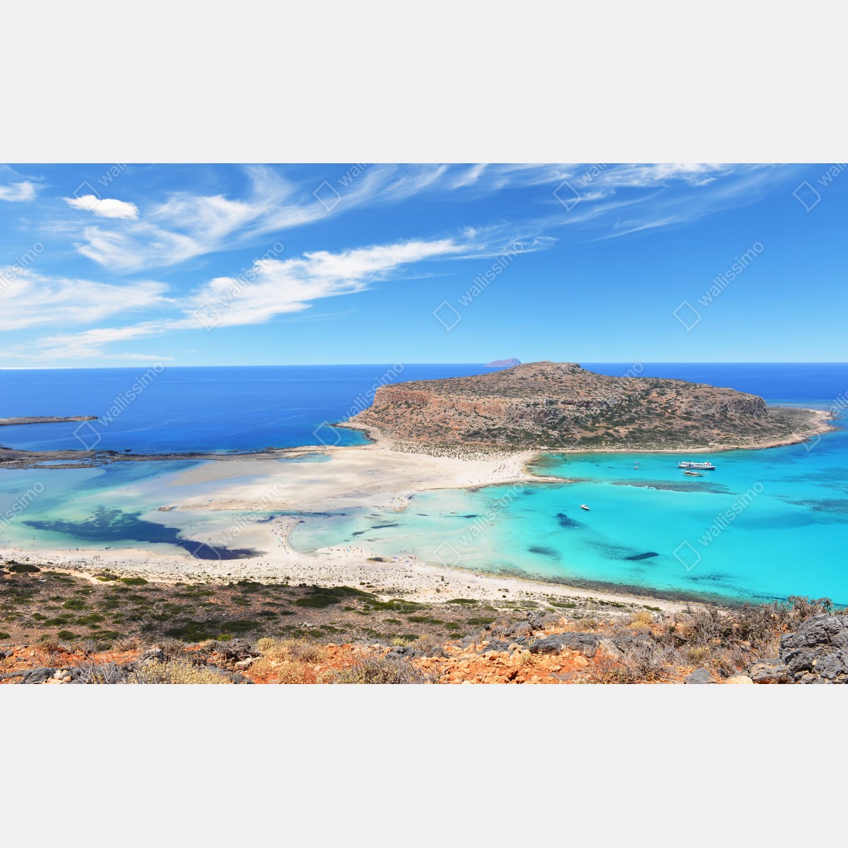 Fototapeta laguna Balos turkusowy krajobraz, Kreta – Wallissimo® Fototapeta laguna Balos turkusowy krajobraz, Kreta – Wallissimo®