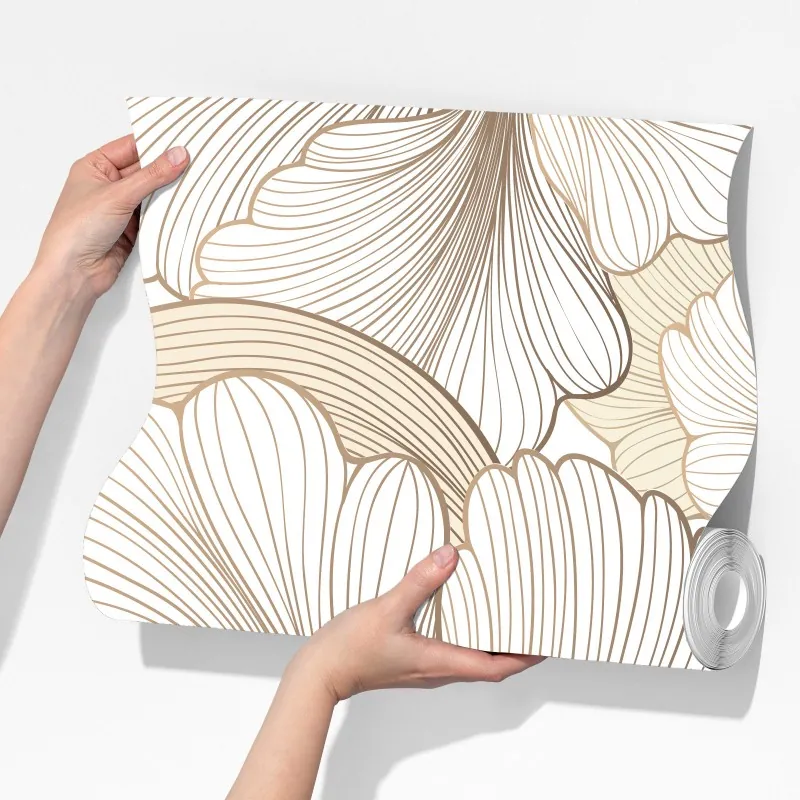 Fototapeta delikatna beżowa ilustracja kwiatowa – Wallissimo® Fototapeta delikatna beżowa ilustracja kwiatowa – Wallissimo®